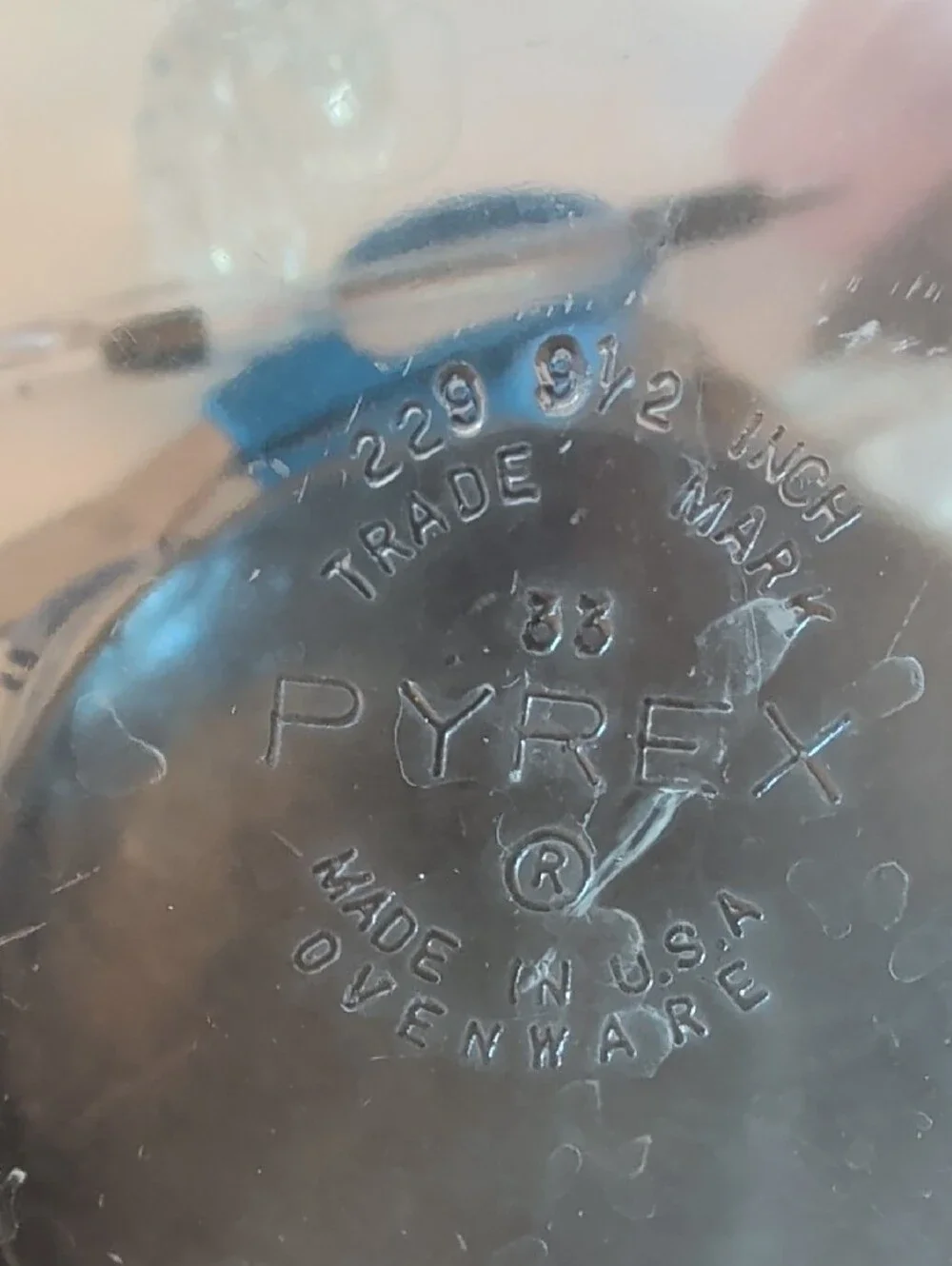 Pyrex clear glass